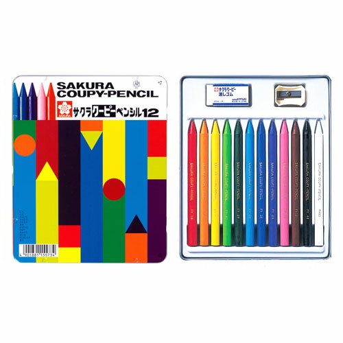 サクラ クーピー１２色缶入　 FY12 4901881155734（10セット）