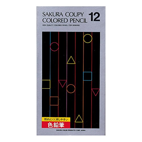 PFY12K サクラクレパス クーピー 色鉛筆 12色（紙箱入り） サクラクレパス 4901881183263