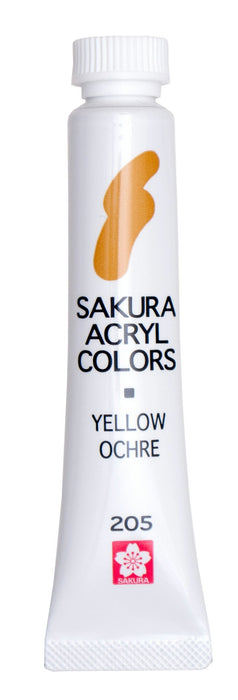 ACW#205 サクラクレパス アクリルカラー単色 ラミネートチューブ入り イエローオーカー ACW#205 ACW サクラクレパス 4901881823091（5セット）