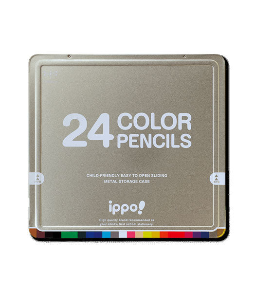 トンボ鉛筆 スライド缶入色鉛筆ナチュラルN04 24C CL-RNAN0424C トンボ鉛筆 4901991022100