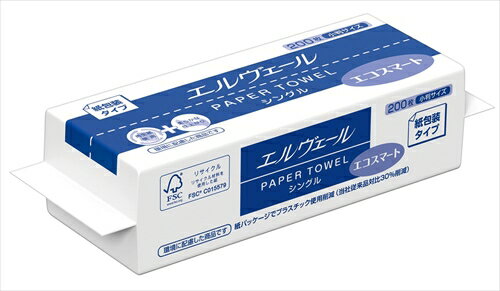 Artec Elwell Paper Towel Single 200 Sheets Oval Paper Packaging Type 4902011826715