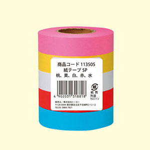 トーヨー カミテープ５Ｐ５ショクコミ 113505 4902031318818
