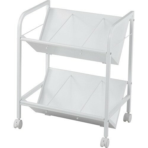 ナカバヤシ_ファイルワゴン２ダンホワイト CWA-002W /4902205926764（10セット）