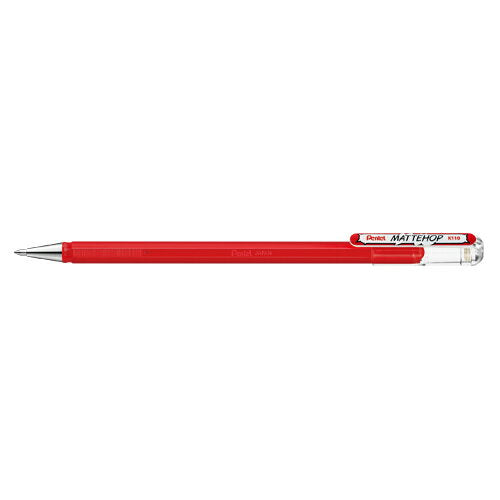 ぺんてる Pentel_マットホップ_レッド K110-VB /4902506413437（10セット）