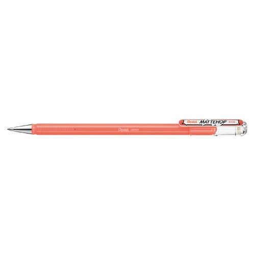 Pentel_Matte Hop_Coral Pink K110-VP2 /4902506413536 (10 ชุด)