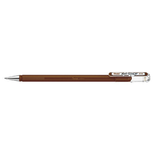 Pentel_Matte Hop_Brown K110-VE /4902506413550 (10 ชุด)