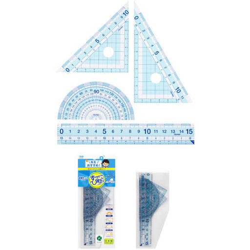 先生おすすめ定規セット APJ409 レイメイ藤井 4902562484945（10セット）