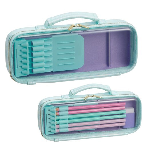 レイメイ トップライナーペンケースグリーン FSB1268M 4902562512518