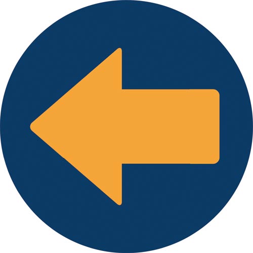 ヒサゴ フロア誘導シール矢印丸 SR029 4902668647701