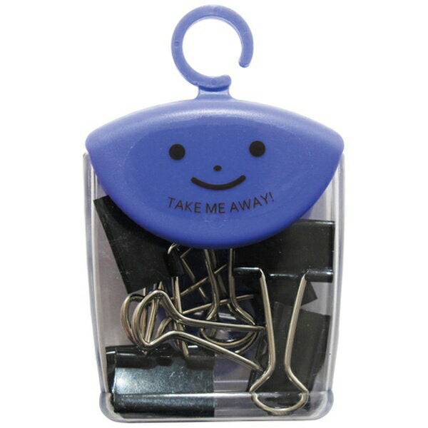 ミツヤ ツレテッテ　Ｗクリップ　クロ　ムラサキ TM-71-BK 4902787029082（5セット）