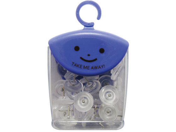 TM-6-T　ミツヤ カラー画鋲透明30本 ミツヤ 4902787128839（5セット）