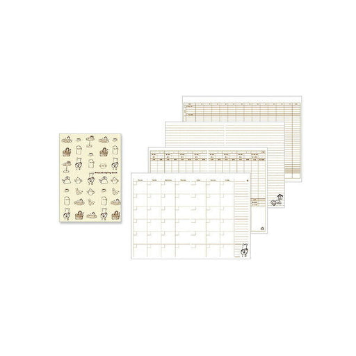 12266006 家計簿 A5 月間+週間 コックさん柄 デザインフィル 4902805122665（10セット）