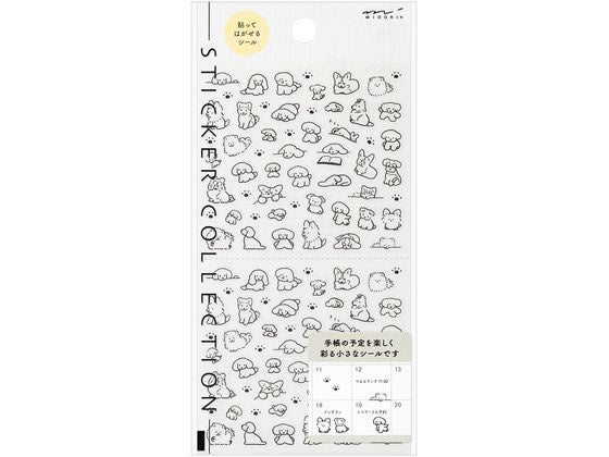 ミドリ シール２６８９＜Ｓ＞イヌ柄 82689006 4902805826891（10セット）