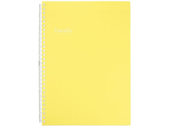 N-1908-5 LIHIT LAB. パステロ ツイストノート セミB5イエロー N-1908-5 リヒトラブ 4903419334659（10セット）