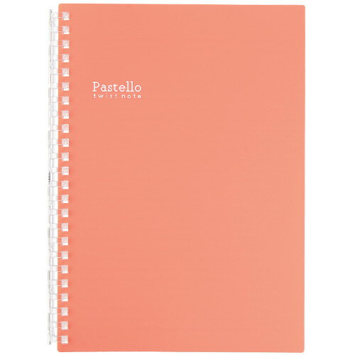 N-1958-3 リヒト パステロツイストノート A5 レッド リヒトラブ 4903419334741（10セット）