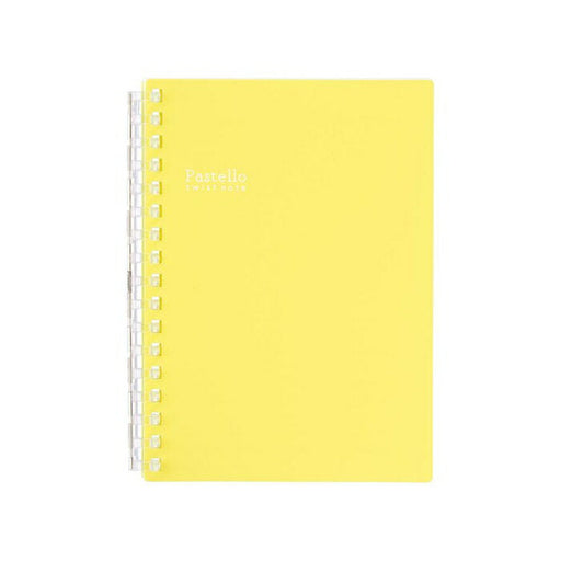 N-1964-5 LIHIT LAB. パステロ ツイストノート A6 イエロー N-1964-5 リヒトラブ 4903419334956（10セット）