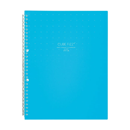 N-6482-8 リヒトラブ CUBE FIZZ イージーチェンジ・クリヤーブック A4タテ型 ブルー N-6482-8 リヒトラブ 4903419335373
