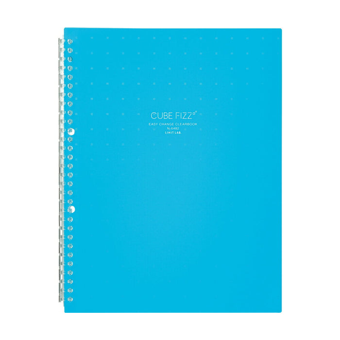 N-6482-8 リヒトラブ CUBE FIZZ イージーチェンジ・クリヤーブック A4タテ型 ブルー N-6482-8 リヒトラブ 4903419335373