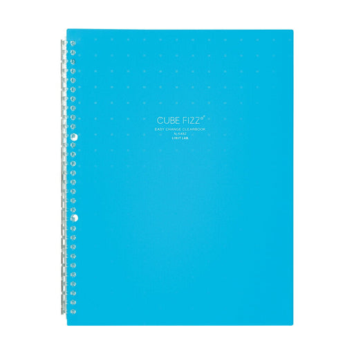N-6482-8 リヒトラブ CUBE FIZZ イージーチェンジ・クリヤーブック A4タテ型 ブルー N-6482-8 リヒトラブ 4903419335373（10セット）