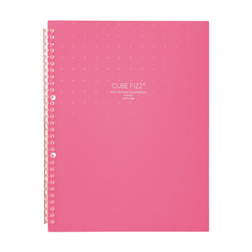 N-6482-12 リヒトラブ CUBE FIZZ イージーチェンジ・クリヤーブック A4タテ型 ピンク N-6482-12 リヒトラブ 4903419335403（10セット）