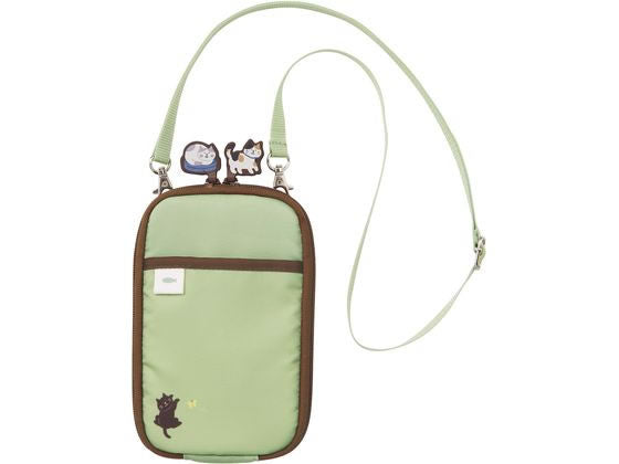 リヒトラブ_にゃんシーン ショルダーポーチピスタチオグリーン A-2225-7 /4903419847418