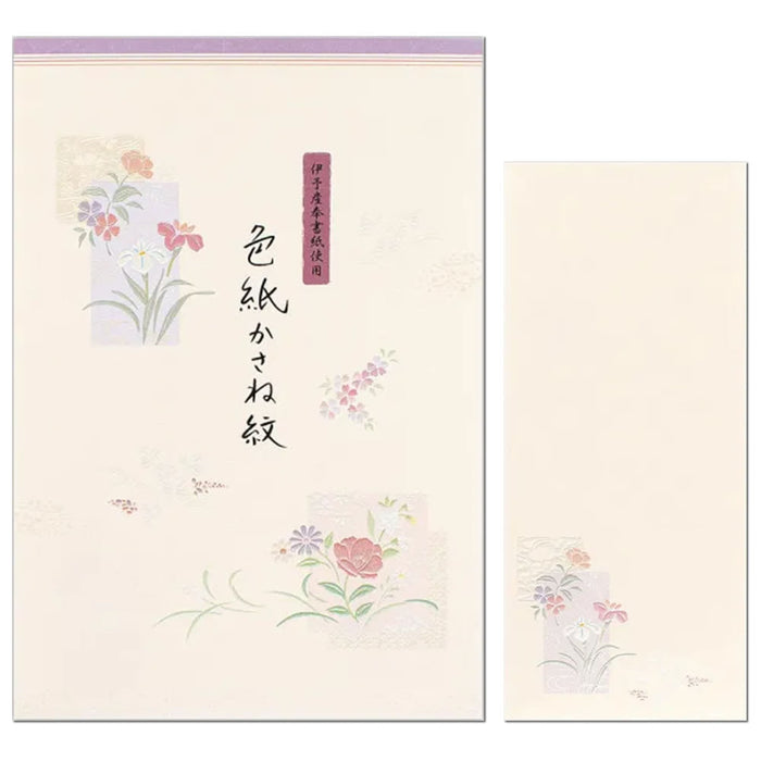 エヌビー 便箋花紋様色紙カサネ 4460204 4905260795603（5セット）