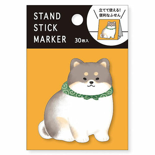 MindWave マインドウェイブ スタンドスティックマーカー　柴犬　黒（10セット）