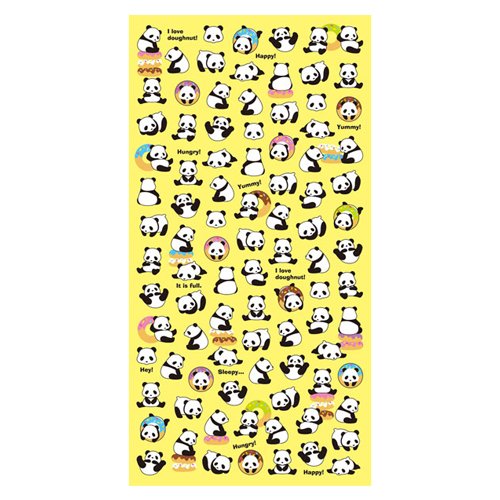 MindWave マインドウェイブ プチプチシール　ドーナツパンダ（10セット）