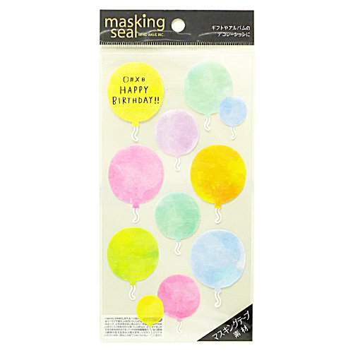 MindWave マインドウェイブ マスキングシールかきこめる ふうせん 77632（10セット）