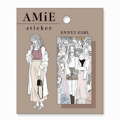 MindWave マインドウェイブ アミ ステッカー 81136 アンニュイガール（10セット）