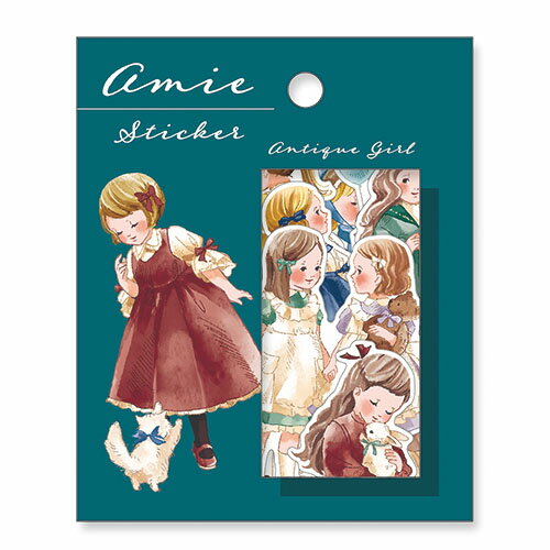 MindWave マインドウェイブ アミ ステッカー 81137アンティークガール（10セット）