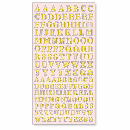 MindWave マインドウェイブ 文字コレクション　８１１４４　ゴールド　ＡＢＣ（10セット）