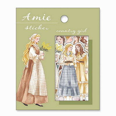 MindWave マインドウェイブ アミ　ステッカー　８１３７１　ｃｏｕｎｔｒｙ　ｇｉｒｌ（10セット）