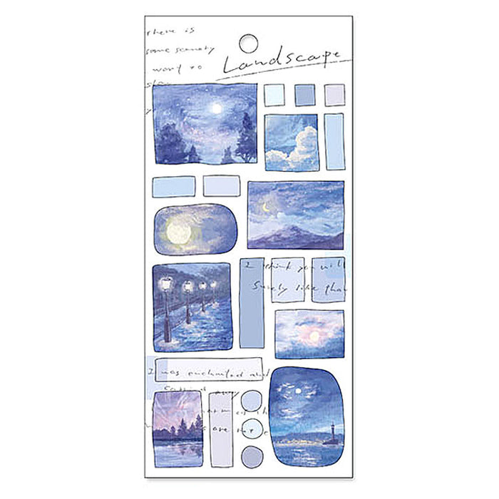 MindWave マインドウェイブ ランドスケープステッカー81446 ツキアカリ（10セット）