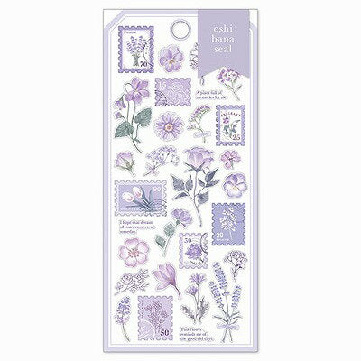 MindWave マインドウェイブ オシバナ　シール　８１４５２　ｌｉｌａｃ（10セット）