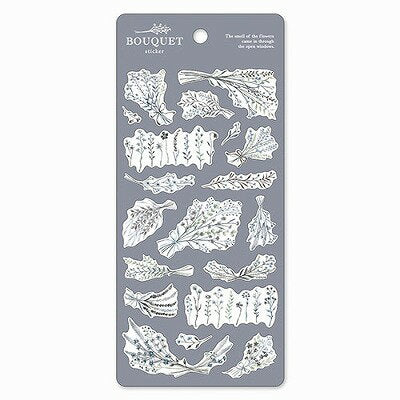 MindWave マインドウェイブ ブーケステッカー　８１４８８　ｇｒａｙ（10セット）