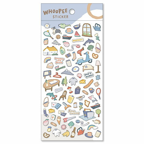 MindWave マインドウェイブ ウーピーステッカー　８１５９５　あお（10セット）