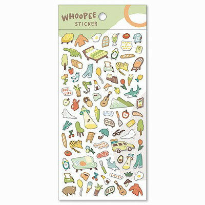 MindWave マインドウェイブ ウーピーステッカー　８１５９７　きみどり（10セット）