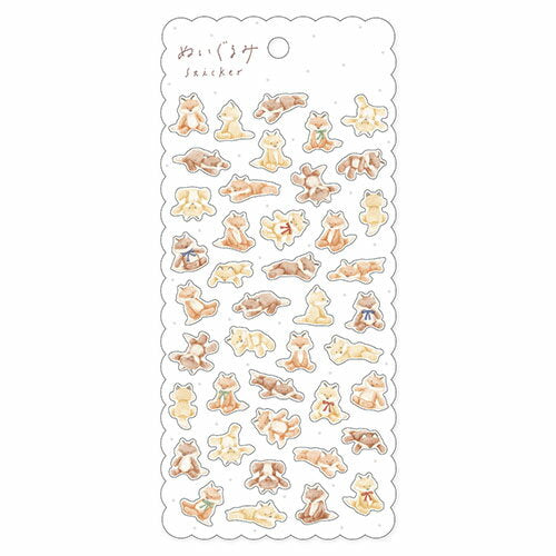 MindWave マインドウェイブ ぬいぐるみステッカー　８１６０４　ｋｉｔｓｕｎｅ（10セット）