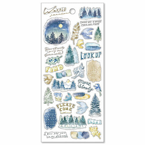 MindWave マインドウェイブ ウォーブルステッカー 81628 ネイビー（10セット）