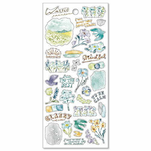 MindWave マインドウェイブ ウォーブルステッカー 81632 ブルー（10セット）