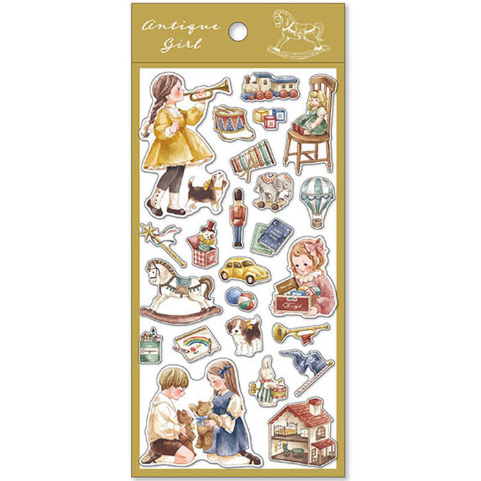 MindWave マインドウェイブ アンティークガールステッカー 81688（10セット）