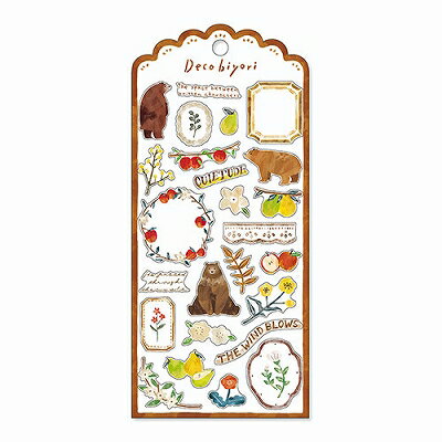 MindWave マインドウェイブ デコびよりステッカー　８１６９４　チャイロ（10セット）