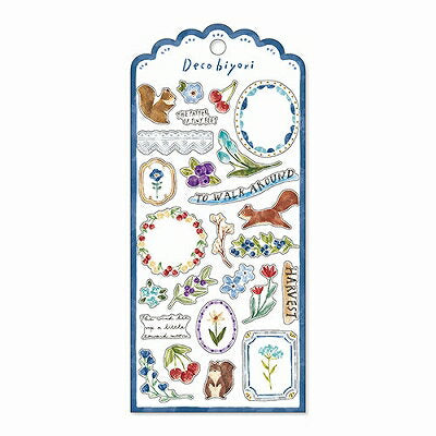 MindWave マインドウェイブ デコびよりステッカー　８１６９６　アオ（10セット）