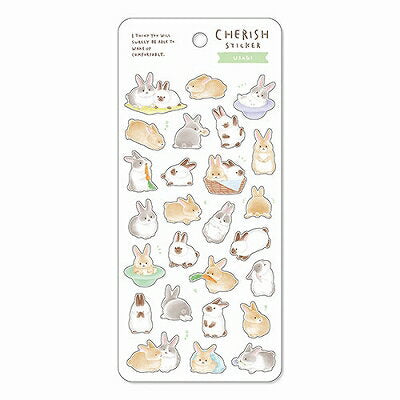 MindWave マインドウェイブ チェリッシュステッカー　８１７２６　ウサギ（10セット）