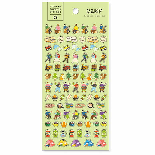 MindWave マインドウェイブ おとなのぶかつステッカー　８１７８１　ＣＡＭＰ（10セット）