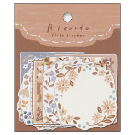 MindWave マインドウェイブ リコルドフレークステッカー　８１８１０　ｂｒｏｗｎ（10セット）