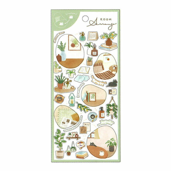 MindWave マインドウェイブ ルームアレンジステッカー　８１８２１　Ｐｌａｎｔ（10セット）