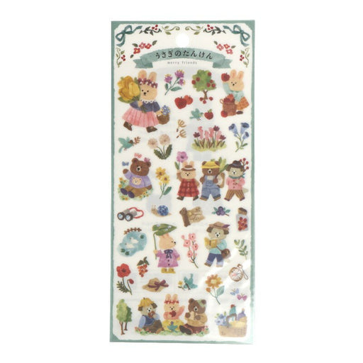MindWave マインドウェイブ メリーフレンズステッカー　８１９０９　うさぎのたんけん（10セット）