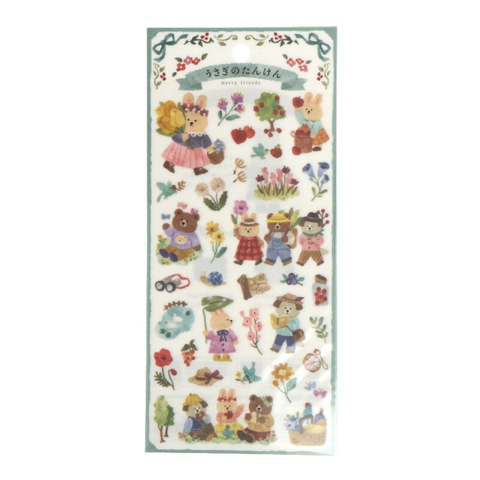 MindWave マインドウェイブ メリーフレンズステッカー　８１９０９　うさぎのたんけん（10セット）